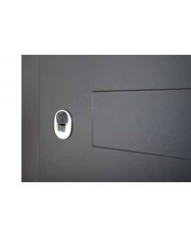 Вхідні двері модель Adelina (Колір Антроцит + Біла)комплектація Comfort Abwehr Steel Doors Expert (490)