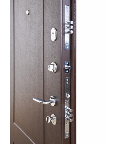 Вхідні двері модель Ramina (Колір Венге темный)комплектація Classic Abwehr Steel Doors Expert (509)