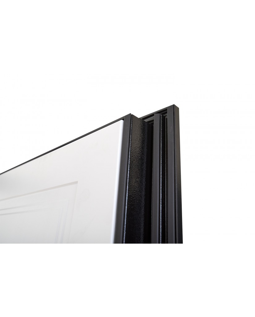 Вхідні двері модель Rain (Колір чорна шагрень + білий супермат)комплектація Megapolis MG3 Abwehr Steel Doors Expert (516)