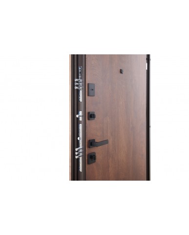 Вхідні двері модель Stella (Колір Спил дерева коньячного)комплектація Megapolis MG3 Abwehr Steel Doors Expert (515)