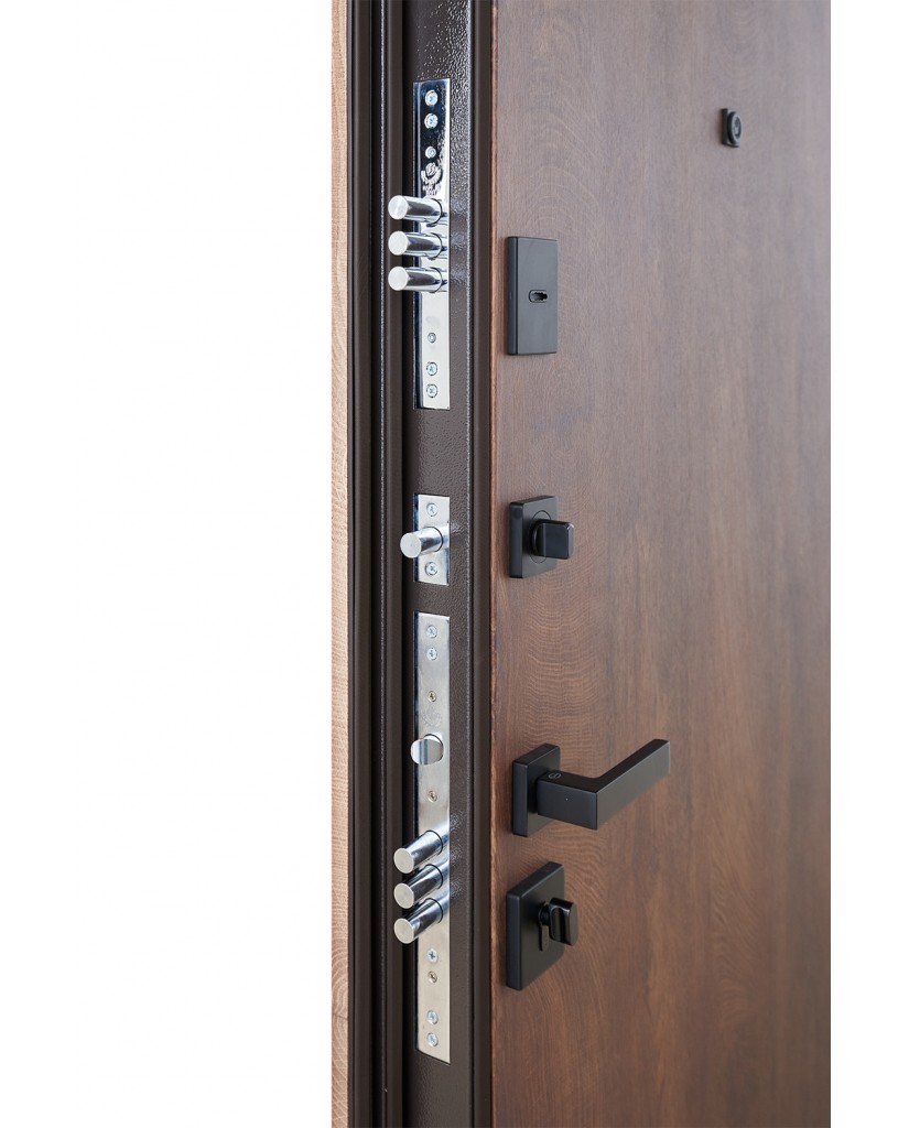 Вхідні двері модель Stella (Колір Спил дерева коньячного)комплектація Megapolis MG3 Abwehr Steel Doors Expert (515)