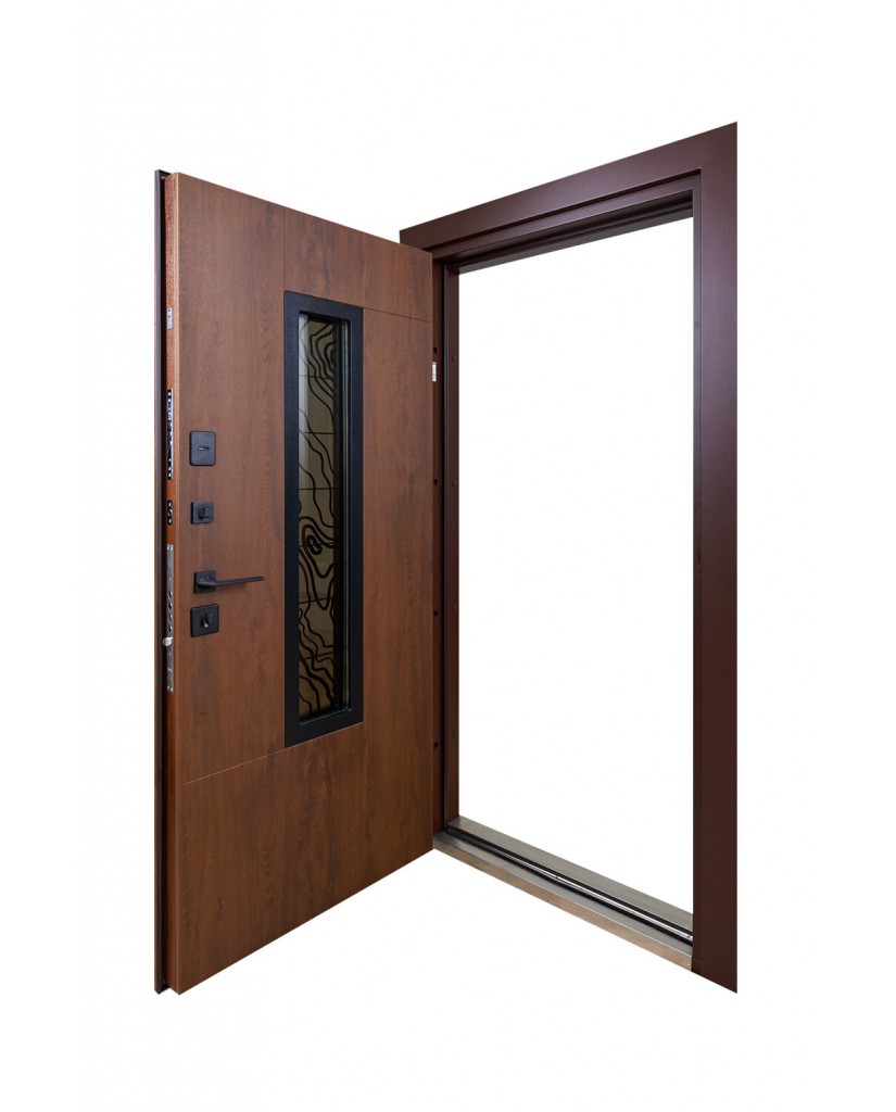 Входные двери с терморазрывом модель Paradise Glass комплектация Bionica 2 Abwehr Steel Doors Expert (LP1)